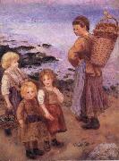 Pierre-Auguste Renoir Mussel Fishers at Berneval oil painting picture wholesale